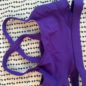 Vibrant purple dance top.